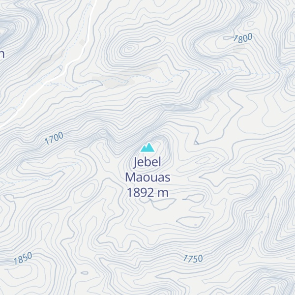 Map of Jebel Maouas