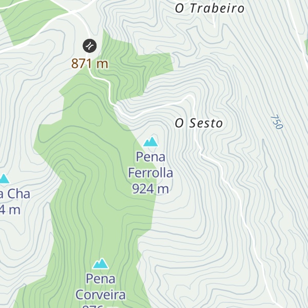 Map of Monte Candón