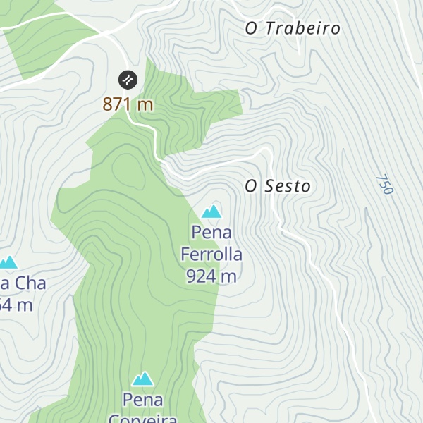 Map of Pena Ferrolla