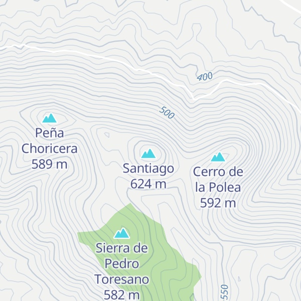 Map of Santiago Vertice