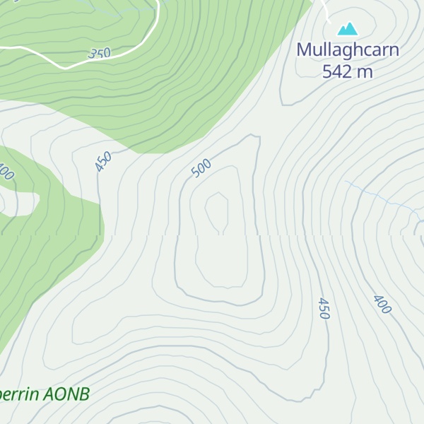 Map of Mullaghcarn South Top