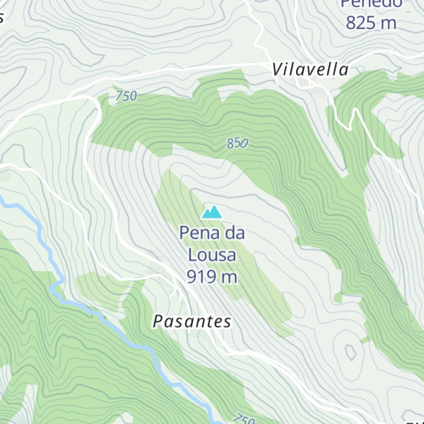 Map of Pena da Lousa