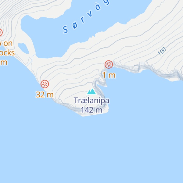 Map of Trælanípa