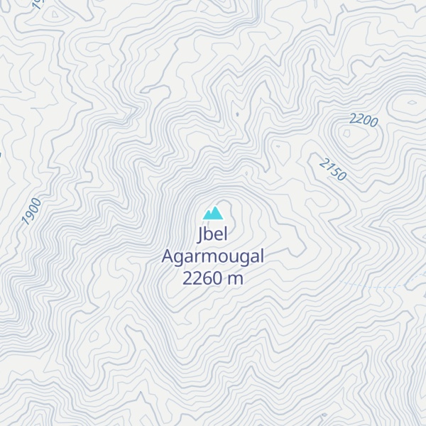 Map of Jbel Agarmougal