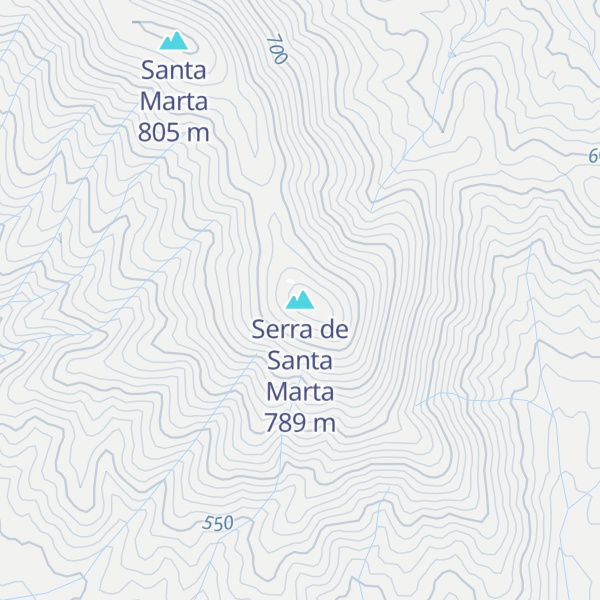 Map of Serra de Santa Marta