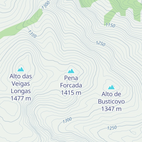 Map of Pena Forcada