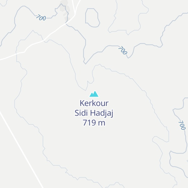 Map of Kerkour Sidi Hadjaj