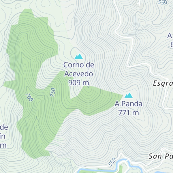 Map of Pena Cerrada