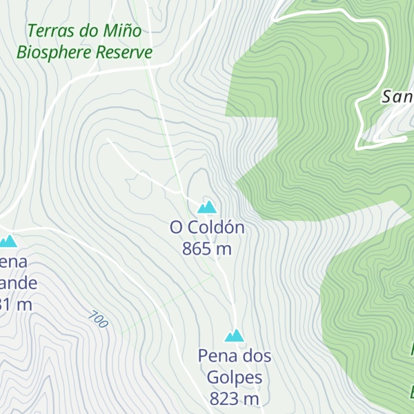 Map of O Coldón