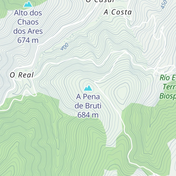 Map of A Pena de Bruti