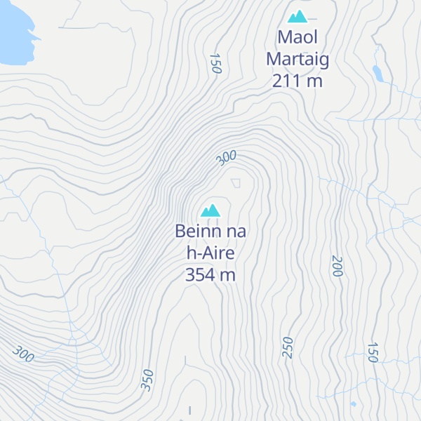 Map of Beinn na h-Aire