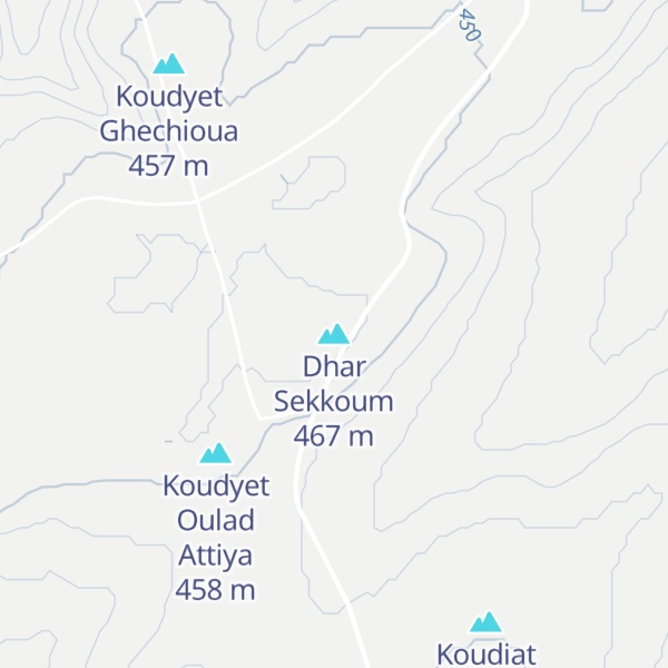 Map of Dhar Sekkoum