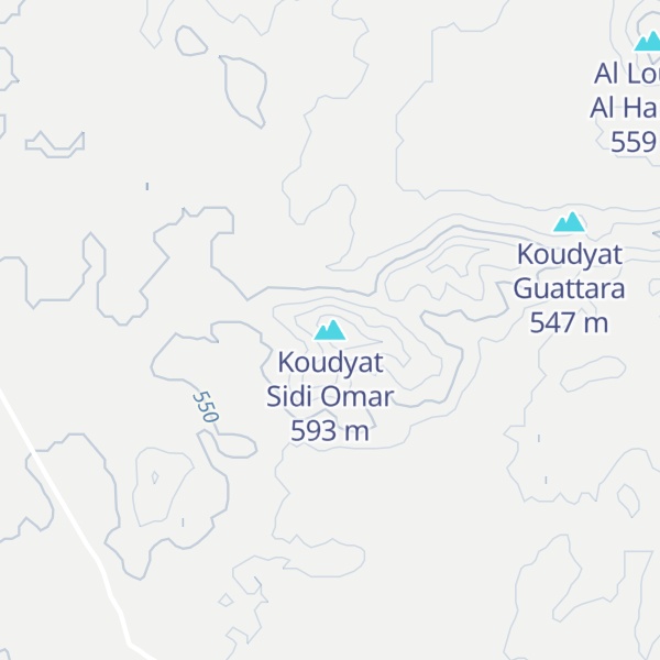 Map of Koudyat Sidi Omar