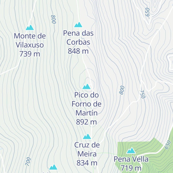 Map of Pico do Forno de Martín