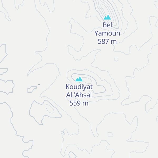 Map of Koudiyat Al ’Ahsal