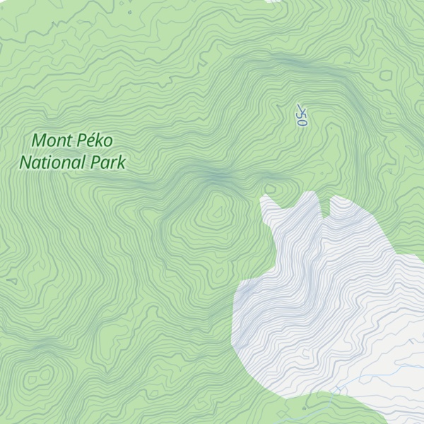 Map of Mont Kahoué