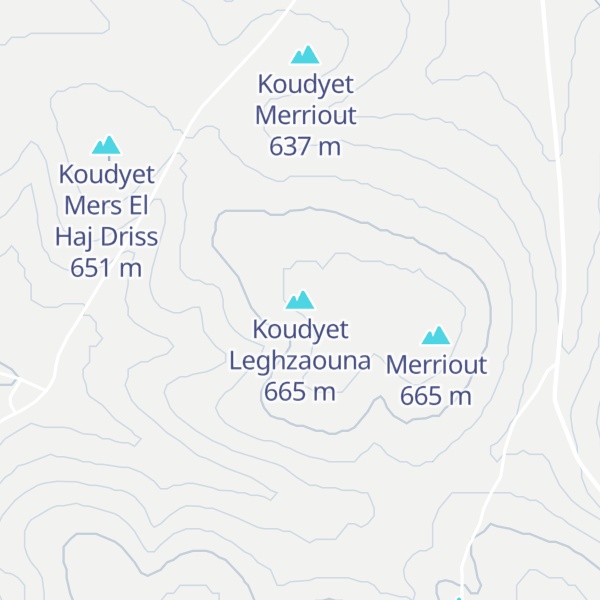 Map of Koudyet Leghzaouna