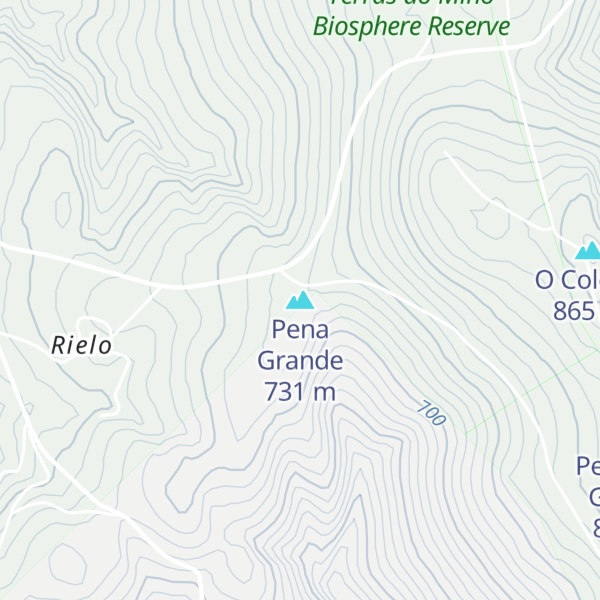 Map of Pena Grande