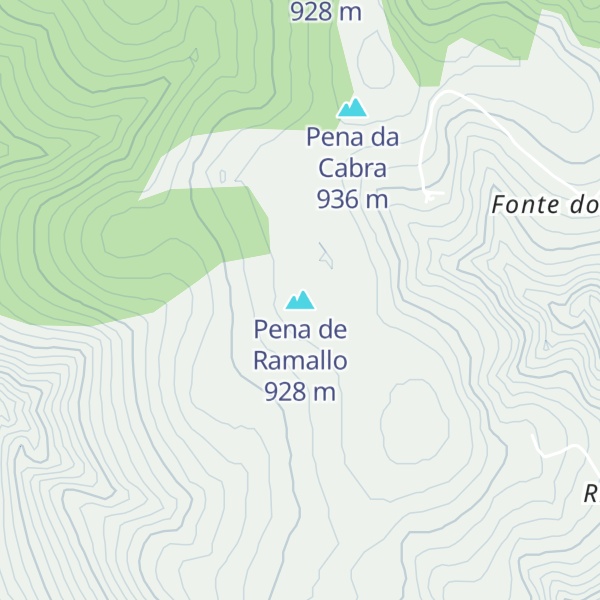 Map of Pena de Ramallo