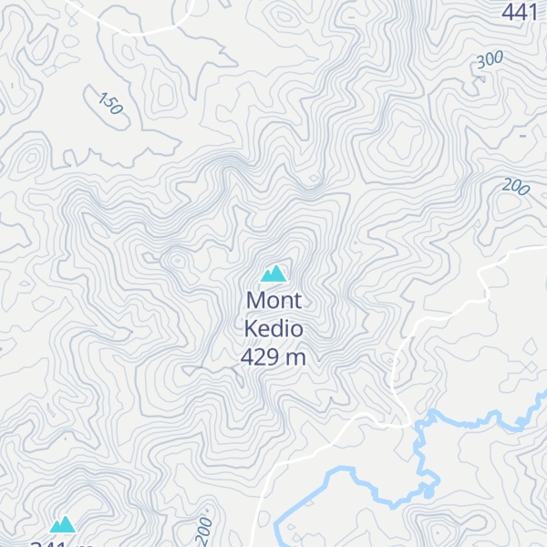 Map of Mont Kedio