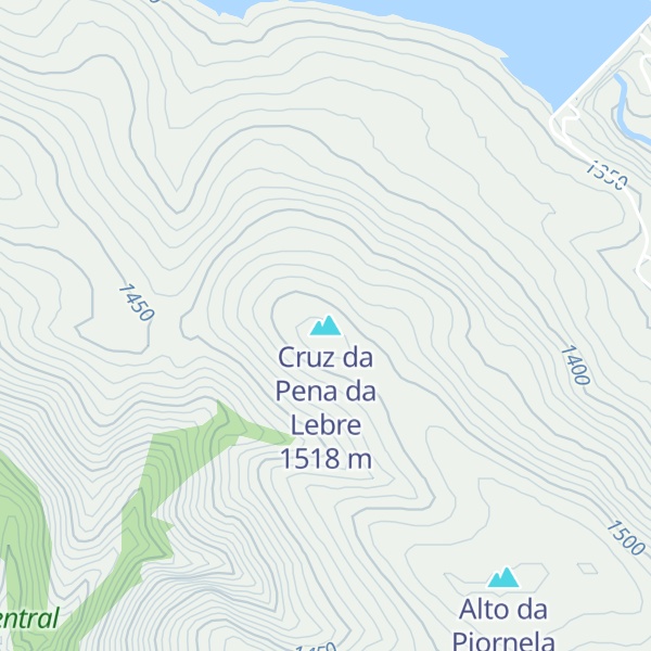 Map of Cruz da Pena da Lebre