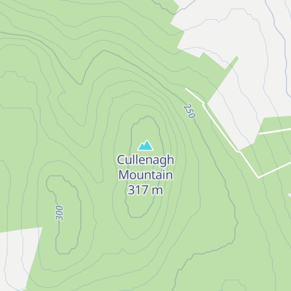 Map of Cullenagh Mountain