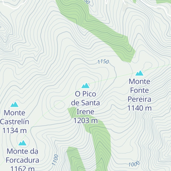 Map of O Pico de Santa Irene