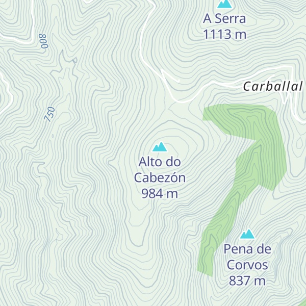 Map of Pena do Castillón
