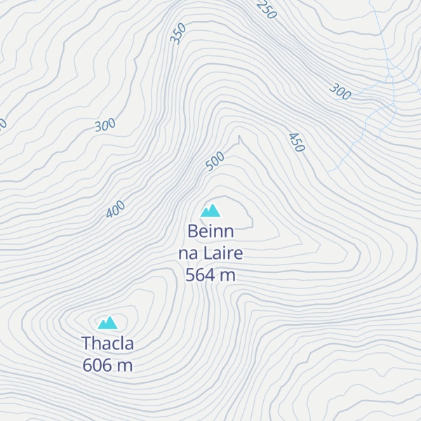 Map of Beinn na Laire