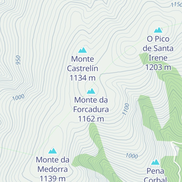 Map of Monte da Forcadura