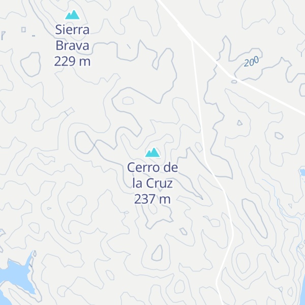 Map of Cerro de la Cruz