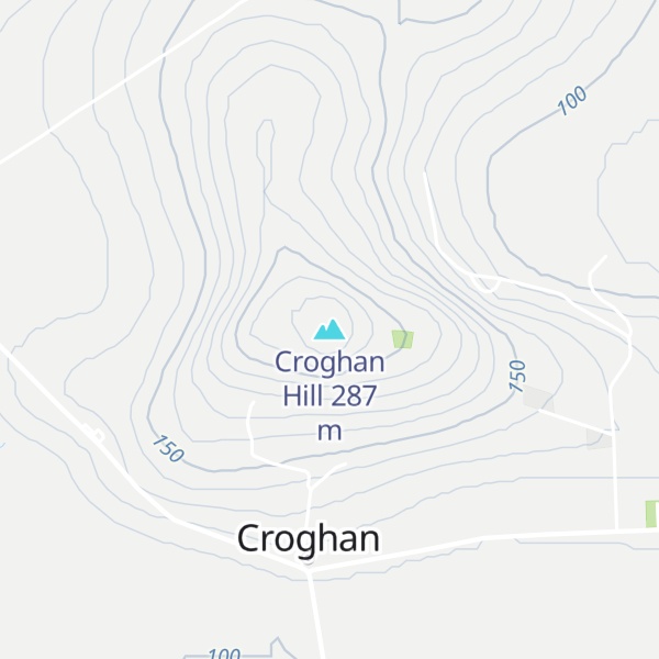 Map of Croghan Hill