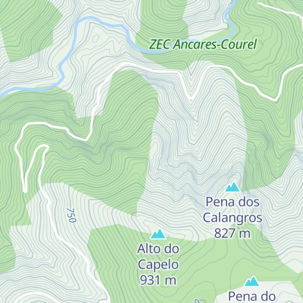 Map of Pena de Viadelos