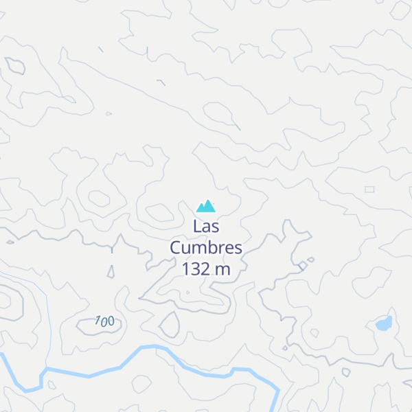 Map of Las Cumbres