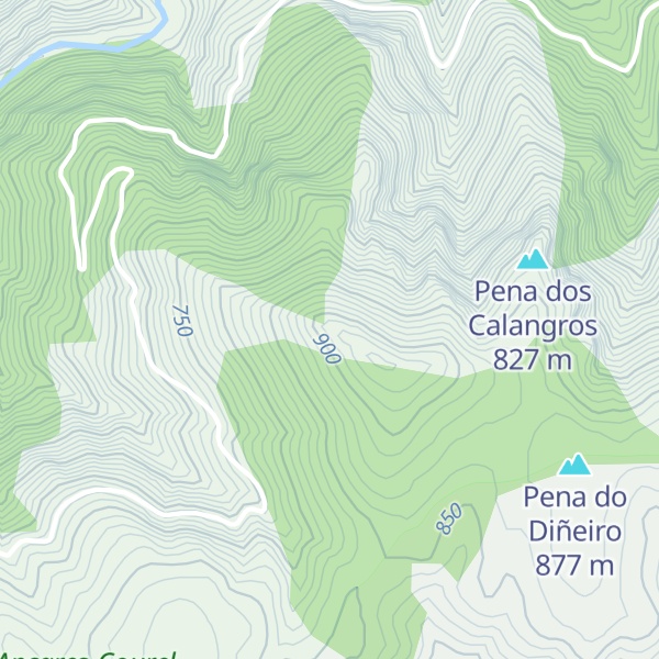 Map of Pena de Corvos