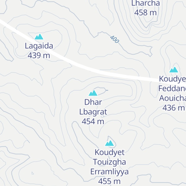 Map of Dhar Lbagrat
