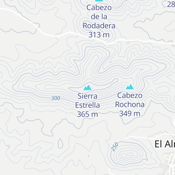 Map of Sierra Estrella