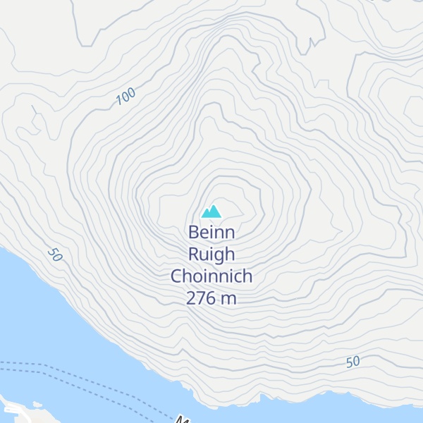 Map of Beinn Ruigh Choinnich