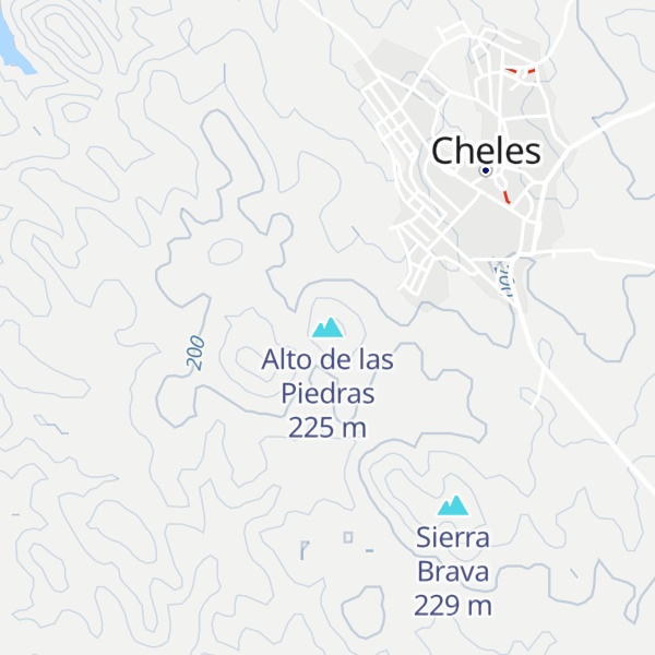 Map of Alto de las Piedras