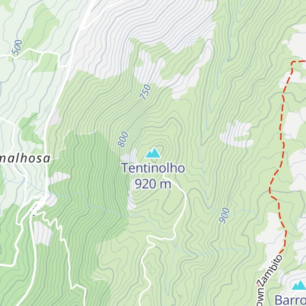 Map of Tentinolho