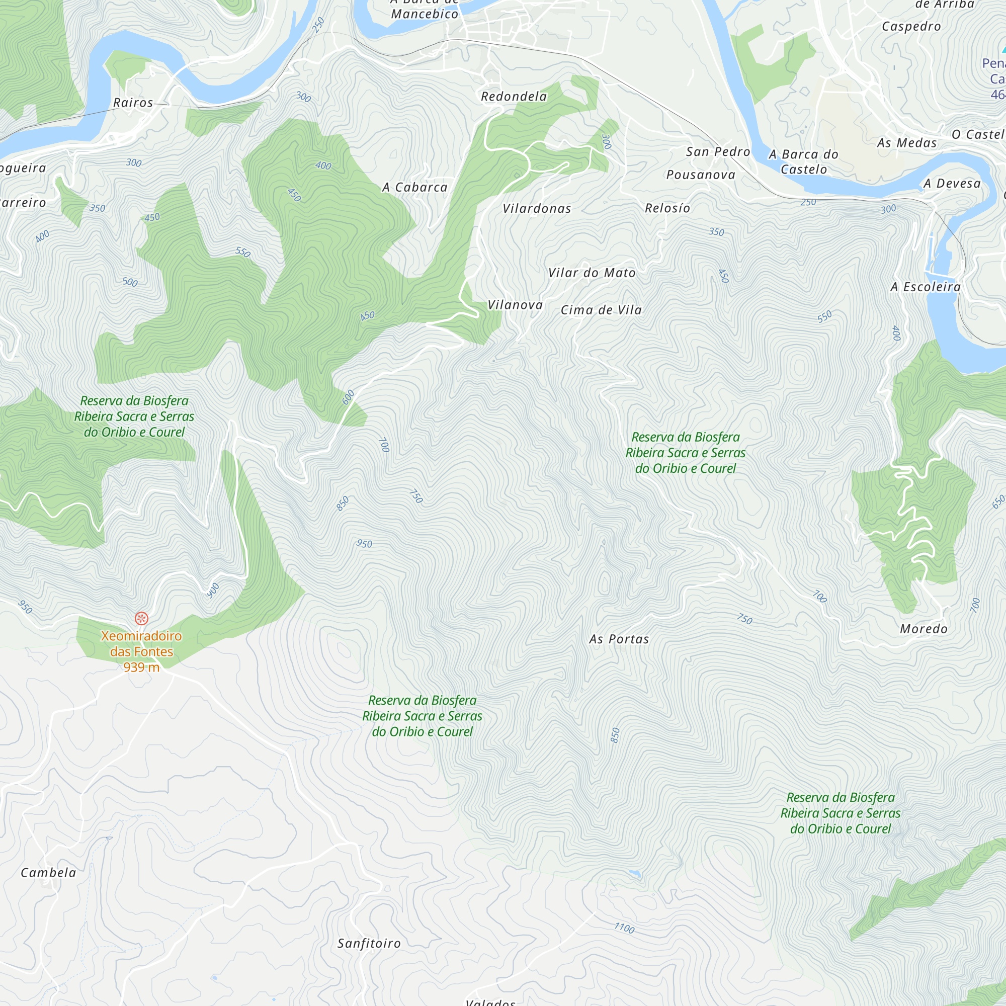 Cabanelas map