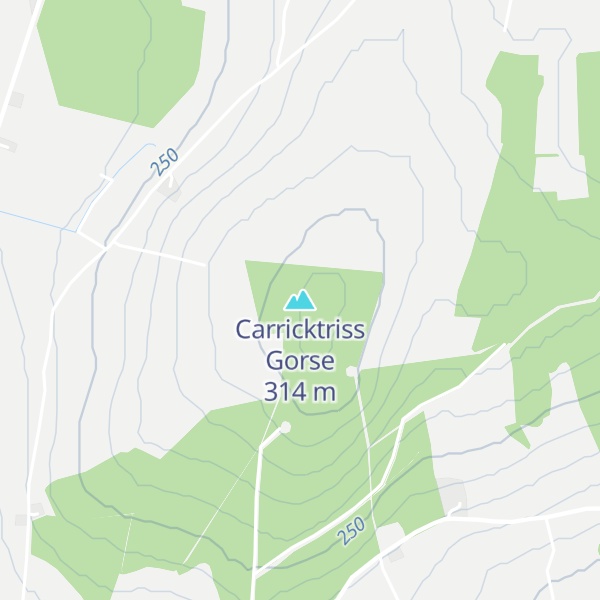 Map of Carricktriss Gorse