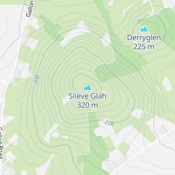 Map of Slieve Glah