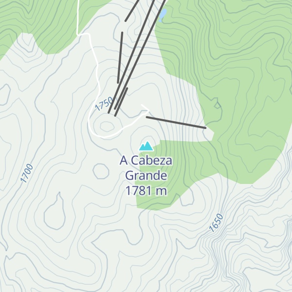 Map of A Cabeza Grande
