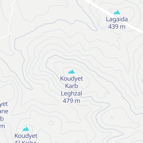 Map of Koudyet Karb Leghzal