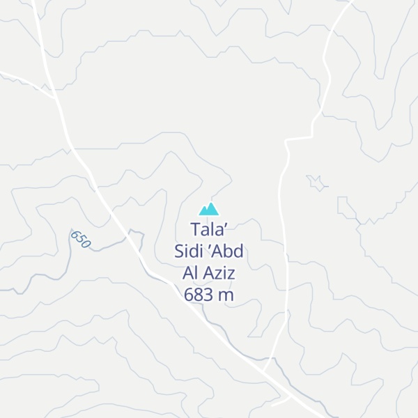 Map of Tala’ Sidi ’Abd Al Aziz
