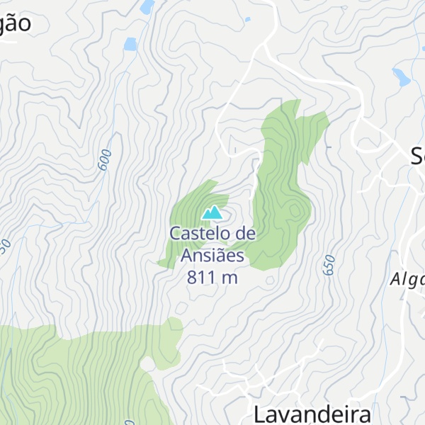 Map of Castelo de Ansiães