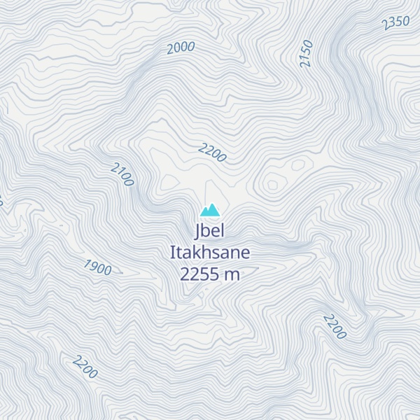 Map of Jbel Itakhsane
