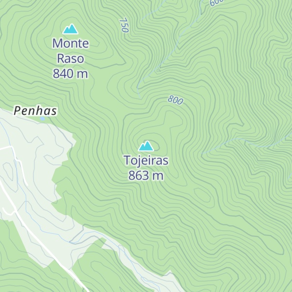 Map of Tojeiras