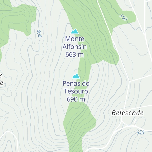 Map of Penas do Tesouro
